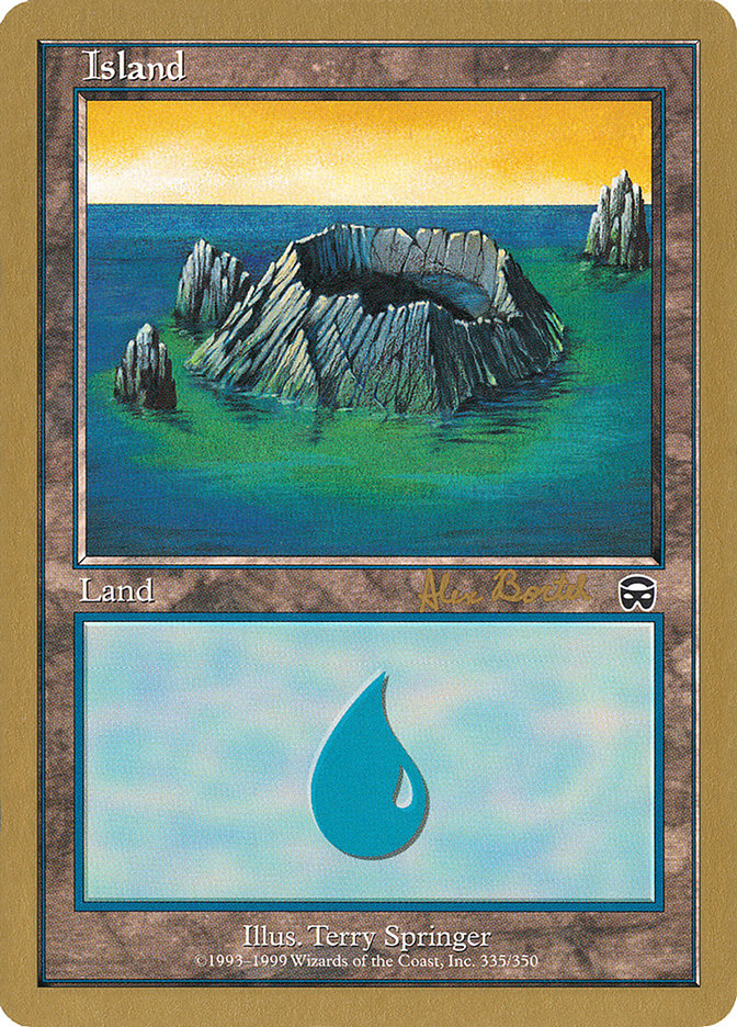 Island (ab335) (Alex Borteh) [World Championship Decks 2001] | Jack's On Queen