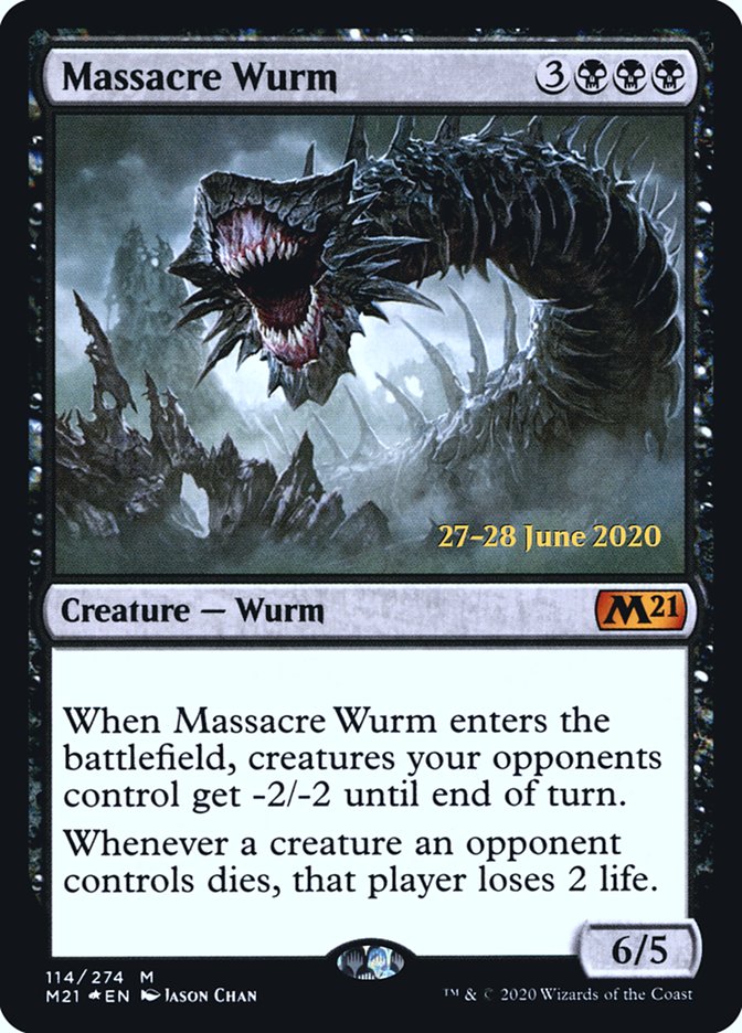 Massacre Wurm  [Core Set 2021 Prerelease Promos] | Jack's On Queen