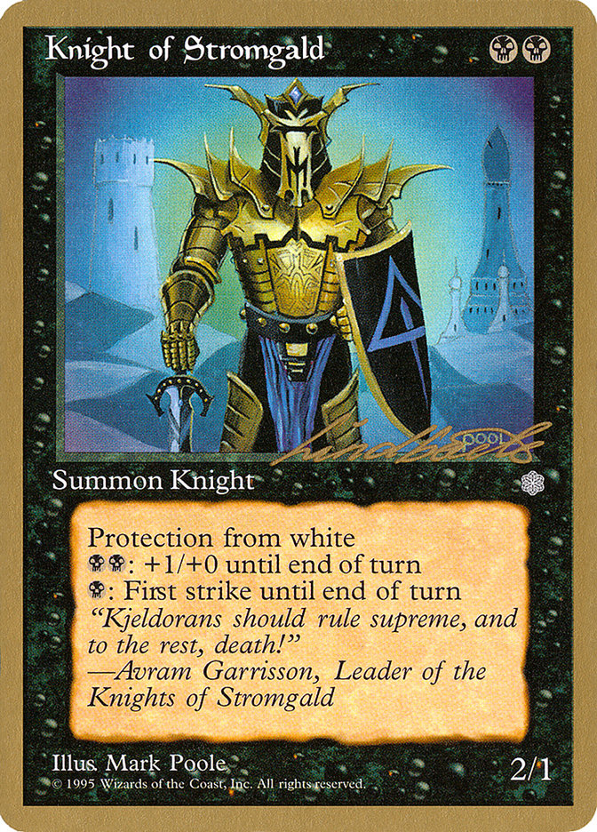 Knight of Stromgald (Leon Lindback) [Pro Tour Collector Set] | Jack's On Queen