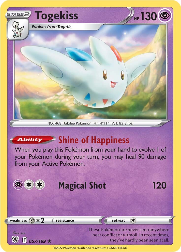 Togekiss (057/189) [Sword & Shield: Astral Radiance] | Jack's On Queen