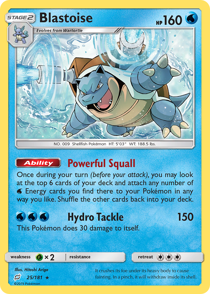 Blastoise (25/181) [Sun & Moon: Team Up] | Jack's On Queen