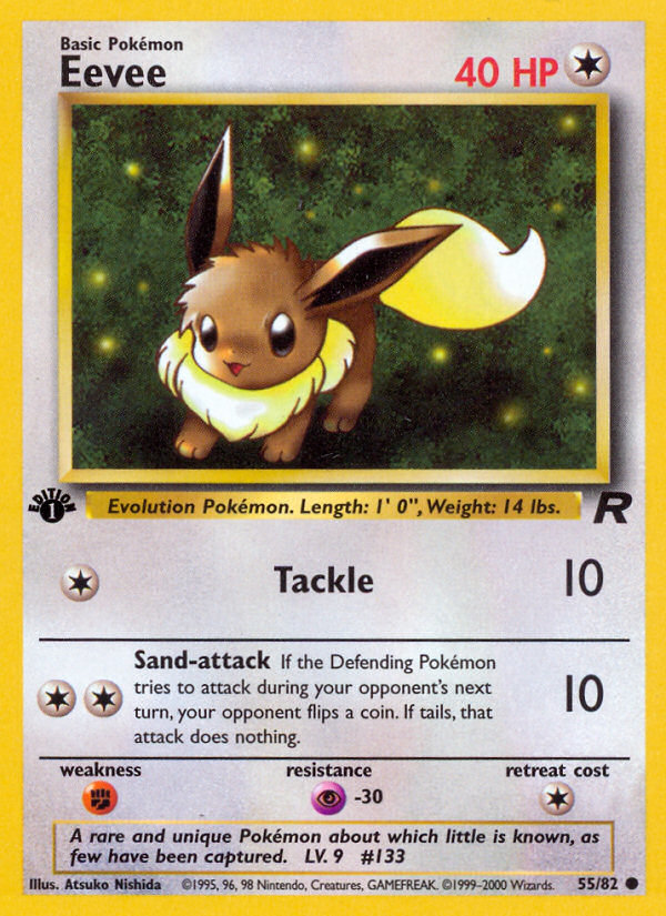 Eevee (55/82) [Team Rocket 1st Edition] | Jack's On Queen