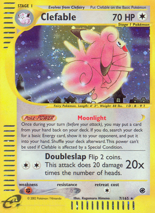 Clefable (7/165) [Expedition: Base Set] | Jack's On Queen