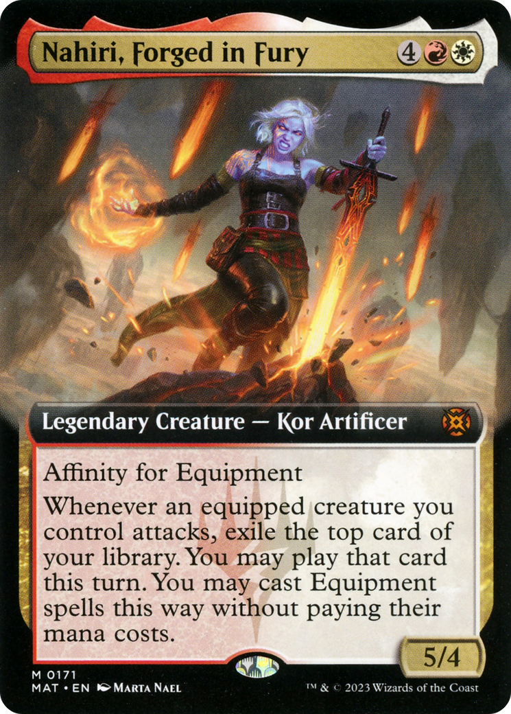Nahiri, Forged in Fury (Extended Art) [March of the Machine: The Aftermath] | Jack's On Queen