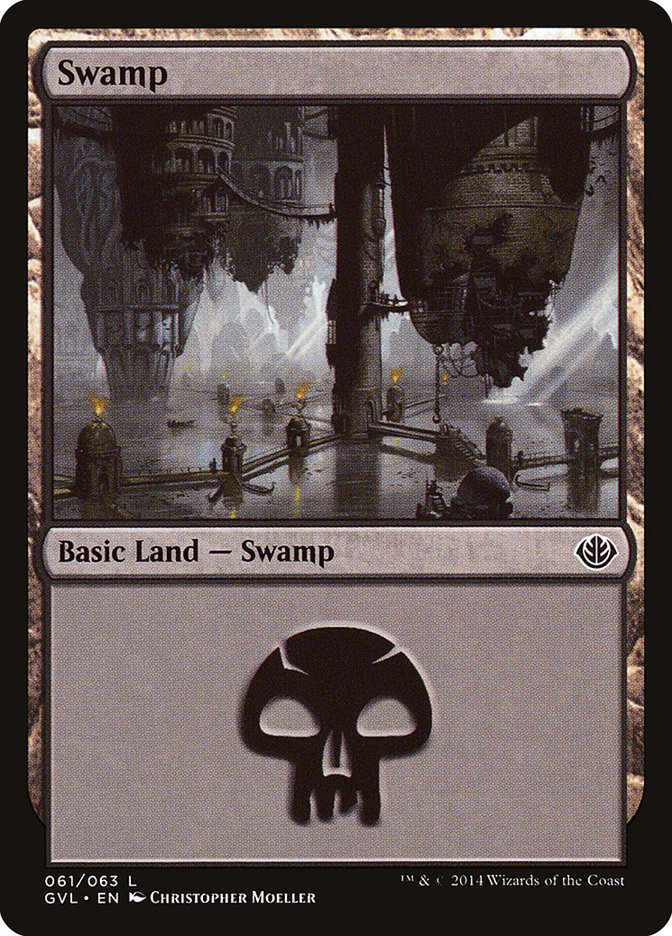 Swamp (61) (Garruk vs. Liliana) [Duel Decks Anthology] | Jack's On Queen