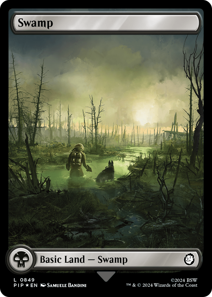 Swamp (0849) (Surge Foil) [Fallout] | Jack's On Queen