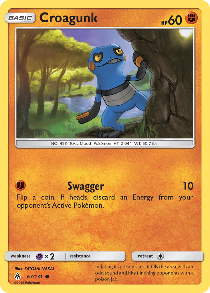 Croagunk (63/131) [Sun & Moon: Forbidden Light] | Jack's On Queen