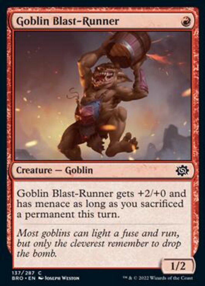 Goblin Blast-Runner [The Brothers' War] | Jack's On Queen