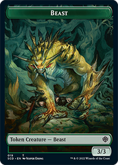 Beast // Beast Double-Sided Token [Starter Commander Decks] | Jack's On Queen