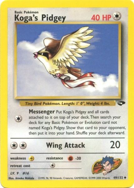 Koga's Pidgey (49/132) [Gym Challenge Unlimited] | Jack's On Queen