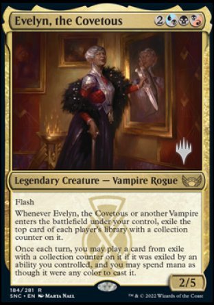 Evelyn, the Covetous (Promo Pack) [Streets of New Capenna Promos] | Jack's On Queen