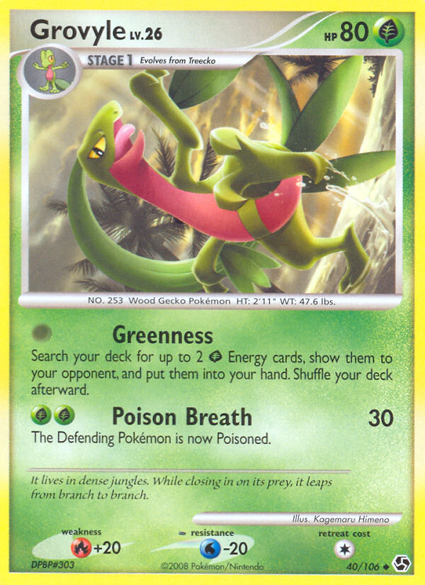 Grovyle (40/106) [Diamond & Pearl: Great Encounters] | Jack's On Queen