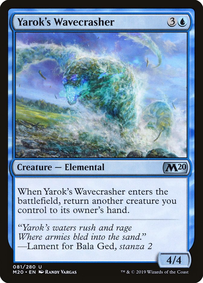 Yarok's Wavecrasher [Core Set 2020] | Jack's On Queen