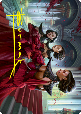 Olivia's Attendants Art Card (Gold-Stamped Signature) [Innistrad: Crimson Vow Art Series] | Jack's On Queen