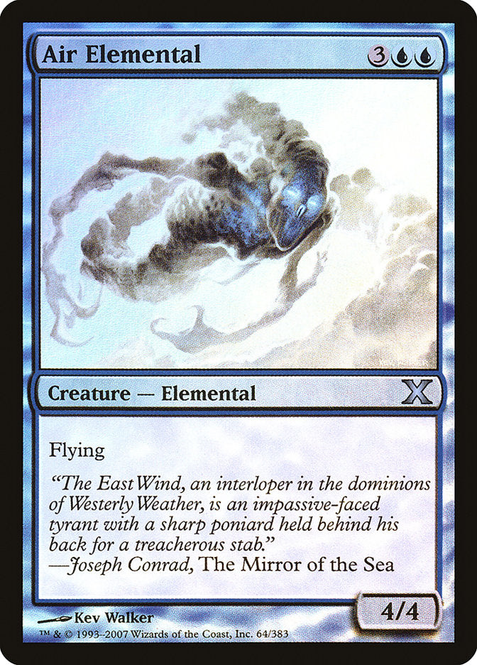 Air Elemental (Premium Foil) [Tenth Edition] | Jack's On Queen