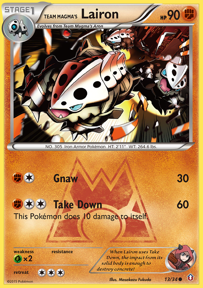 Team Magma's Lairon (13/34) [XY: Double Crisis] | Jack's On Queen