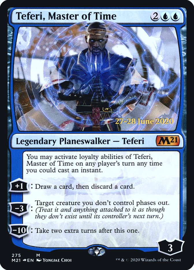 Teferi, Master of Time  [Core Set 2021 Prerelease Promos] | Jack's On Queen
