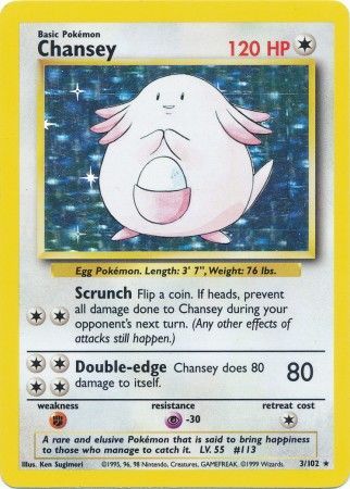 Chansey (3/102) [Base Set Unlimited] | Jack's On Queen