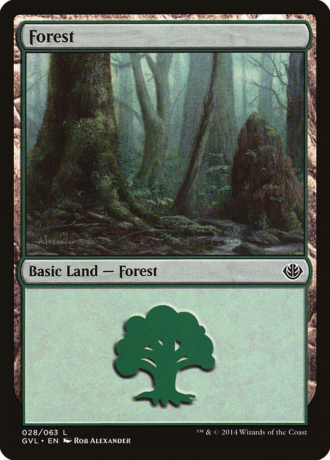 Forest (28) (Garruk vs. Liliana) [Duel Decks Anthology] | Jack's On Queen