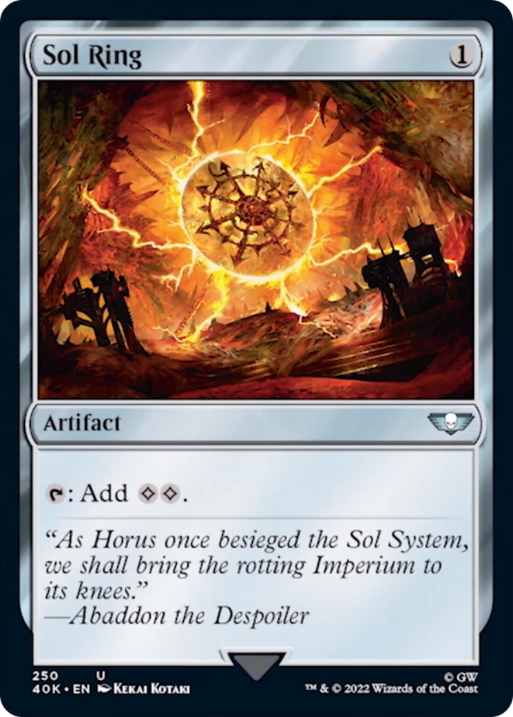 Sol Ring (250) [Universes Beyond: Warhammer 40,000] | Jack's On Queen