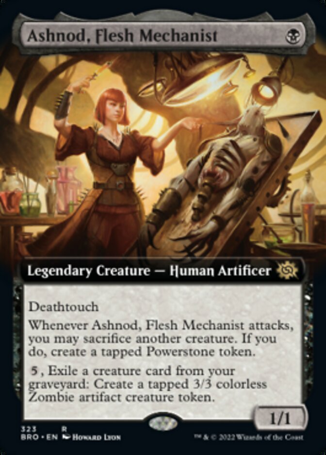 Ashnod, Flesh Mechanist (Extended Art) [The Brothers' War] | Jack's On Queen