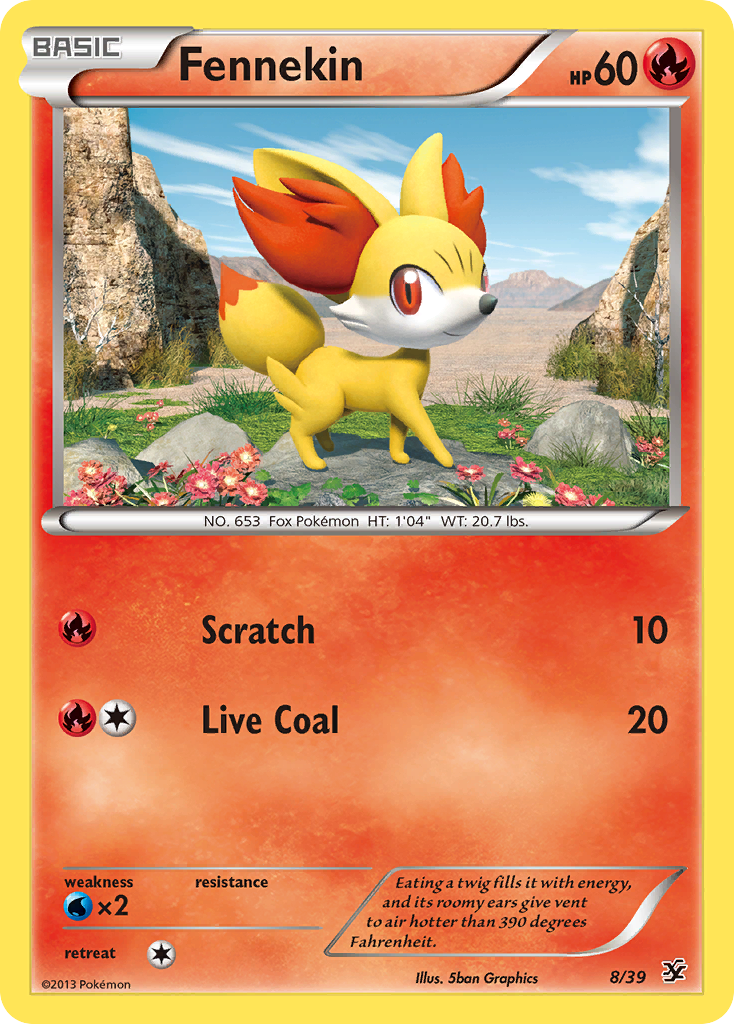 Fennekin (8/39) [XY: Kalos Starter Set] | Jack's On Queen