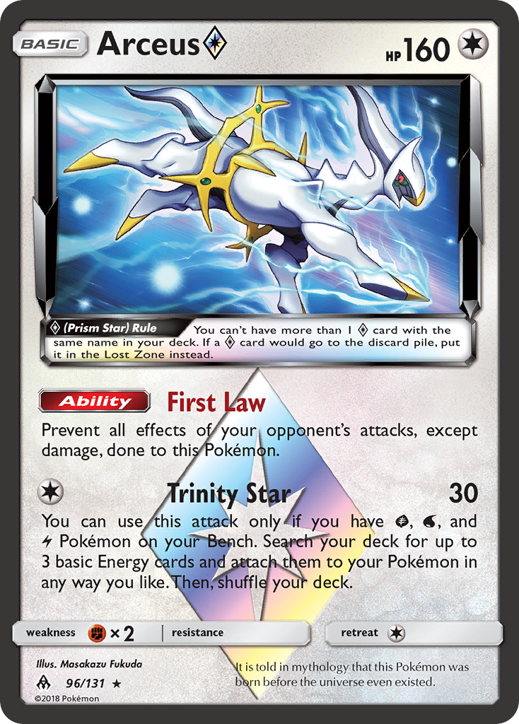 Arceus (96/131) (Prism Star) [Sun & Moon: Forbidden Light] | Jack's On Queen