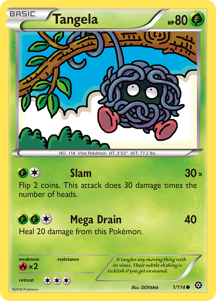 Tangela (1/114) [XY: Steam Siege] | Jack's On Queen