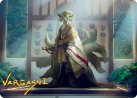 Light-Paws, Emperor's Voice Art Card (Gold-Stamped Signature) [Kamigawa: Neon Dynasty Art Series] | Jack's On Queen