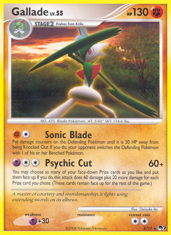 Gallade (2/17) [POP Series 7] | Jack's On Queen