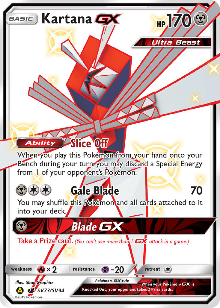 Kartana GX (SV73/SV94) [Sun & Moon: Hidden Fates - Shiny Vault] | Jack's On Queen
