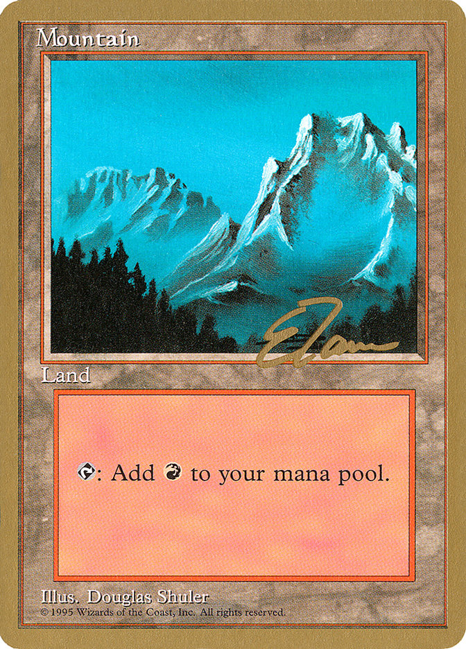 Mountain (et374) (Eric Tam) [Pro Tour Collector Set] | Jack's On Queen