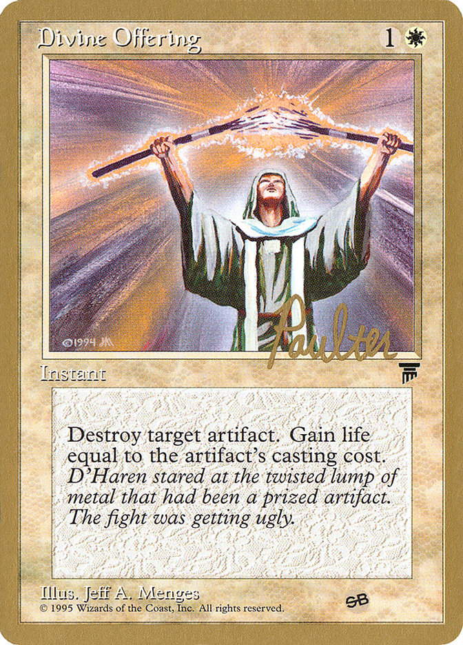 Divine Offering (Preston Poulter) (SB) [Pro Tour Collector Set] | Jack's On Queen