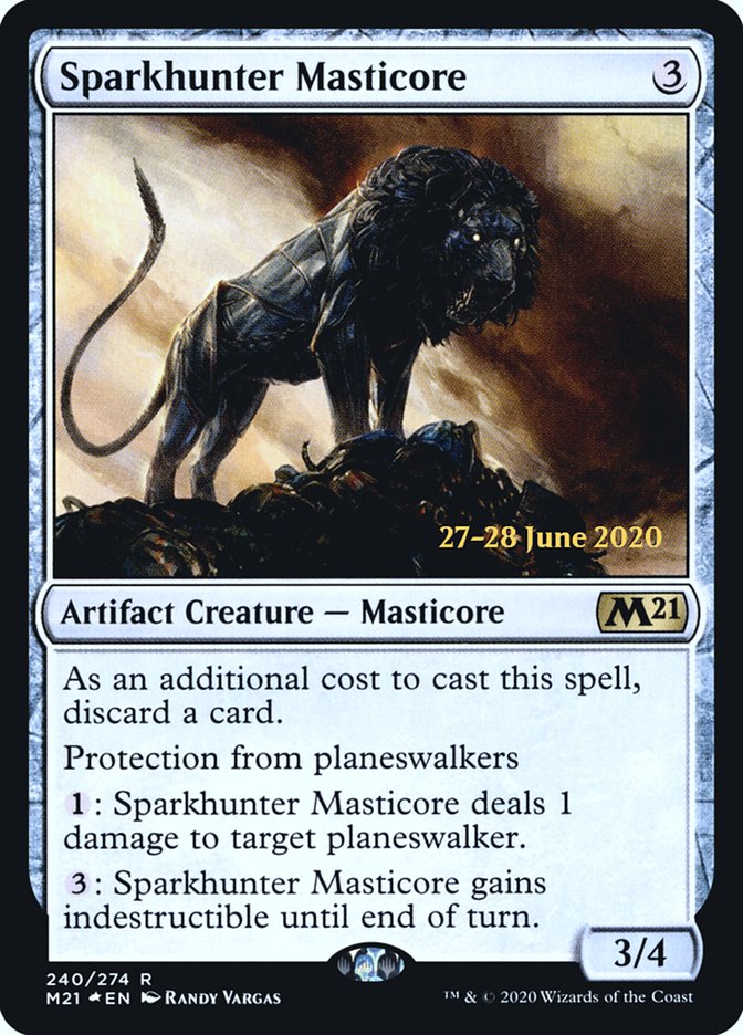 Sparkhunter Masticore  [Core Set 2021 Prerelease Promos] | Jack's On Queen