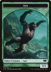 Ape // Zombie (011/036) Double-sided Token [Commander 2014 Tokens] | Jack's On Queen