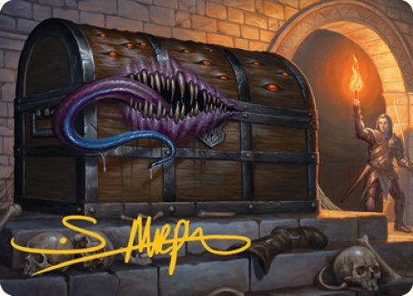 Mimic Art Card (Gold-Stamped Signature) [Dungeons & Dragons: Adventures in the Forgotten Realms Art Series] | Jack's On Queen