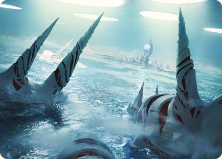 Seachrome Coast Art Card [Phyrexia: All Will Be One Art Series] | Jack's On Queen