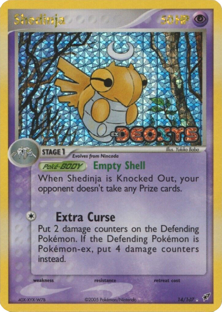 Shedinja (14/107) (Stamped) [EX: Deoxys] | Jack's On Queen