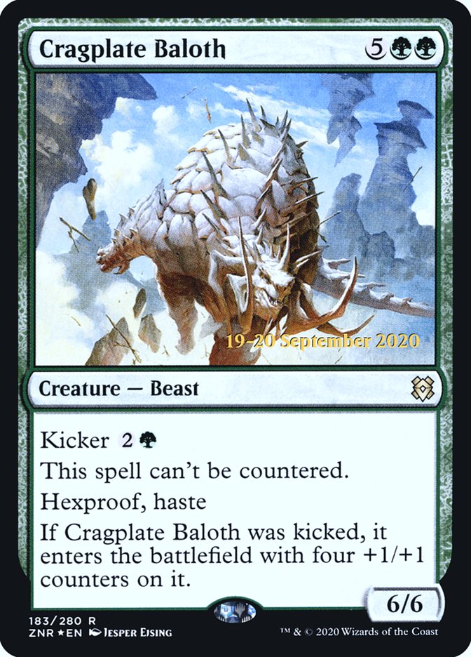 Cragplate Baloth  [Zendikar Rising Prerelease Promos] | Jack's On Queen