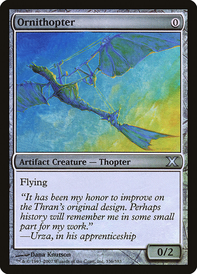 Ornithopter (Premium Foil) [Tenth Edition] | Jack's On Queen