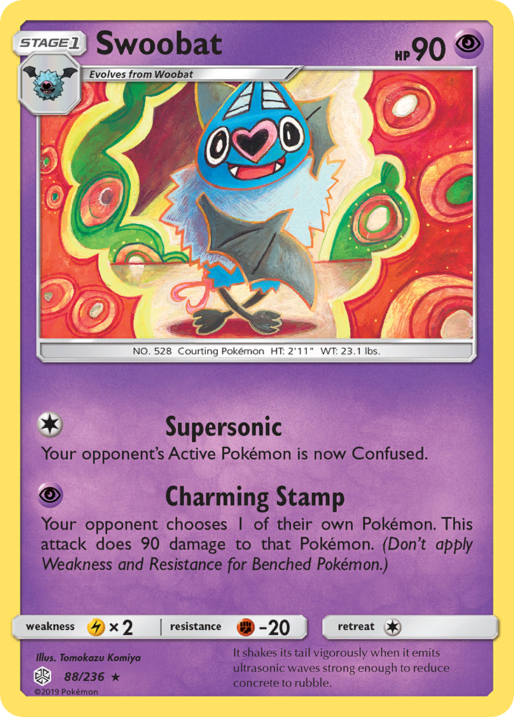 Swoobat (88/236) [Sun & Moon: Cosmic Eclipse] | Jack's On Queen