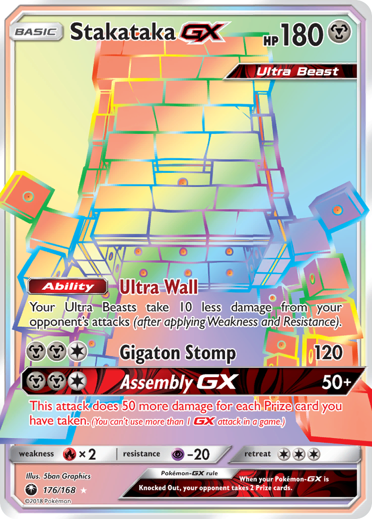 Stakataka GX (176/168) [Sun & Moon: Celestial Storm] | Jack's On Queen