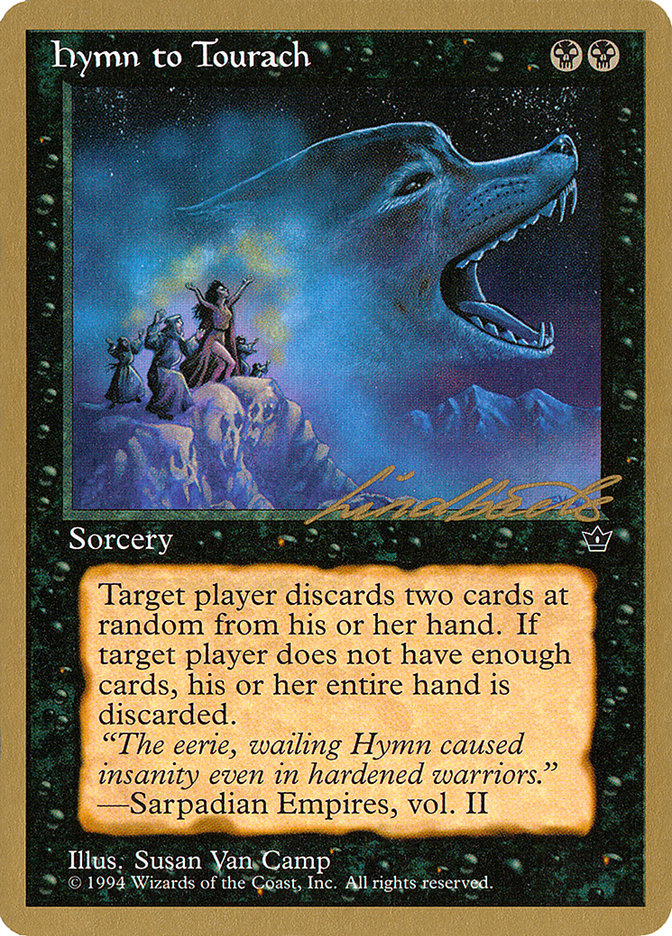 Hymn to Tourach (Wolf) (Leon Lindback) [Pro Tour Collector Set] | Jack's On Queen