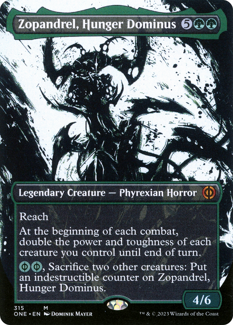 Zopandrel, Hunger Dominus (Borderless Ichor) [Phyrexia: All Will Be One] | Jack's On Queen