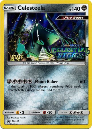 Celesteela (SM131) (Staff Prerelease Promo) [Sun & Moon: Black Star Promos] | Jack's On Queen