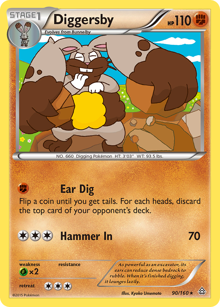 Diggersby (90/160) [XY: Primal Clash] | Jack's On Queen