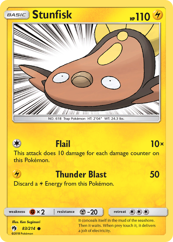 Stunfisk (83/214) [Sun & Moon: Lost Thunder] | Jack's On Queen