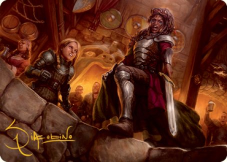 Veteran Dungeoneer Art Card (Gold-Stamped Signature) [Dungeons & Dragons: Adventures in the Forgotten Realms Art Series] | Jack's On Queen