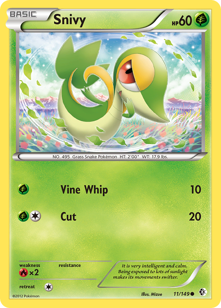 Snivy (11/149) [Black & White: Boundaries Crossed] | Jack's On Queen