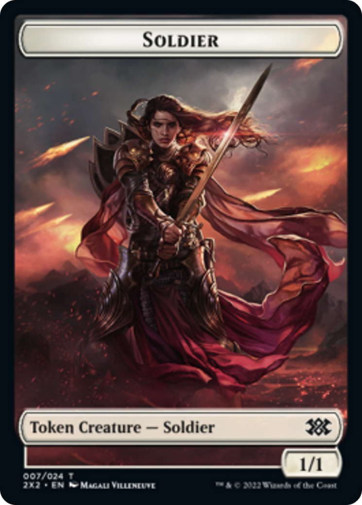 Faerie Rogue // Soldier Double-sided Token [Double Masters 2022 Tokens] | Jack's On Queen